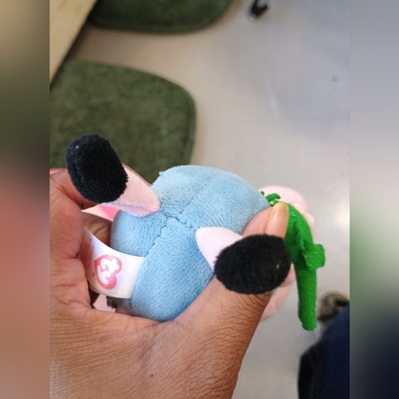 TY Peppa Pig GEORGE THE BROTHER PIG W/ DINOSAUR 7.5" Plush STUFFED ANIMAL Toy - Picture 7 of 14